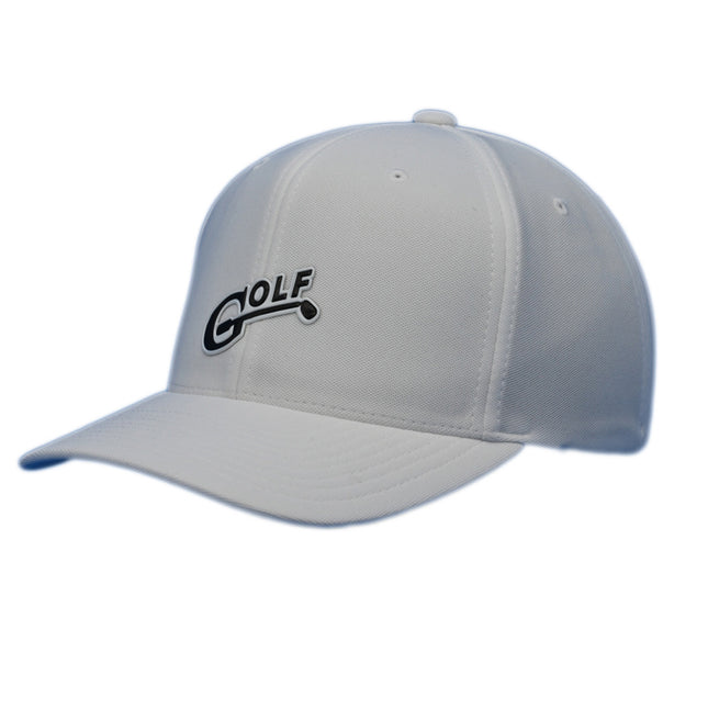 1i Golf logo is proudly displayed on a white Flexfit 110® Cool &amp; Dry Mini Pique