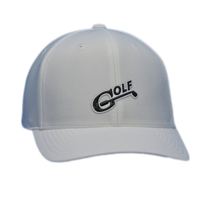 1i Golf logo is proudly displayed on a white Flexfit 110® Cool &amp; Dry Mini Pique